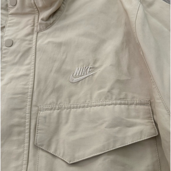 Nike Men’s Sportswear Woven M65 Full-Zip Military Jacket Sand Large - Picture 6 of 13